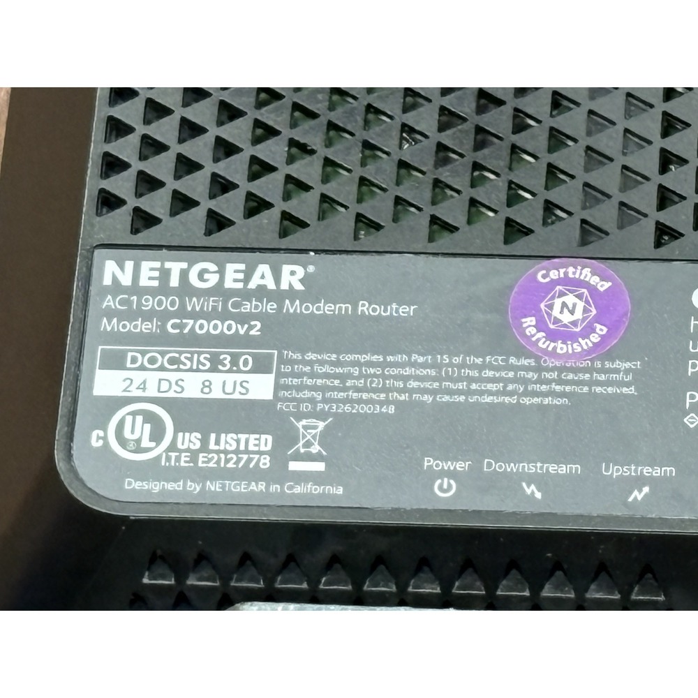 NETGEAR‎ Nighthawk DOCSIS 3.0 Cable Modem Router C7000v2 - Picture 15 of 15